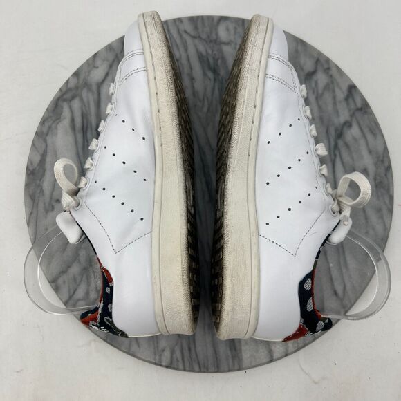 Adidas Womens 7 Stan Smith Tennis Shoe White Low Top Classic Lace Up Sneaker - Picture 6 of 11